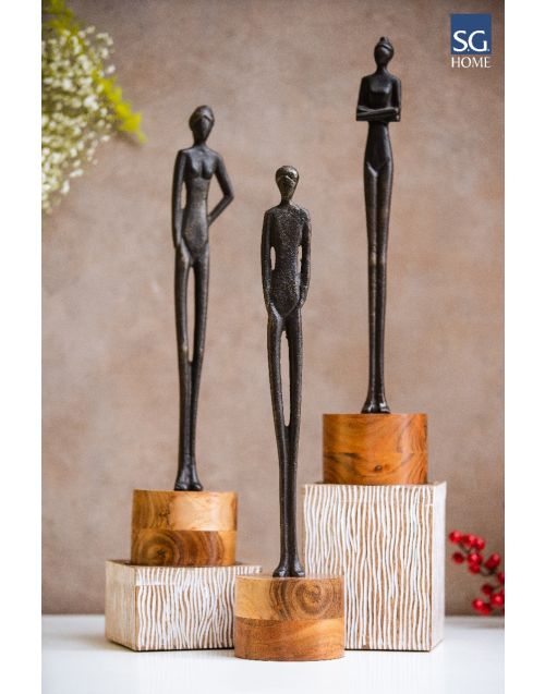 Abstract Oscar Statue Art Decor (Set of 3)