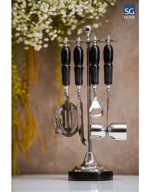 Buy Silver Bar Tool Set online from SG Home | Best Barwares India