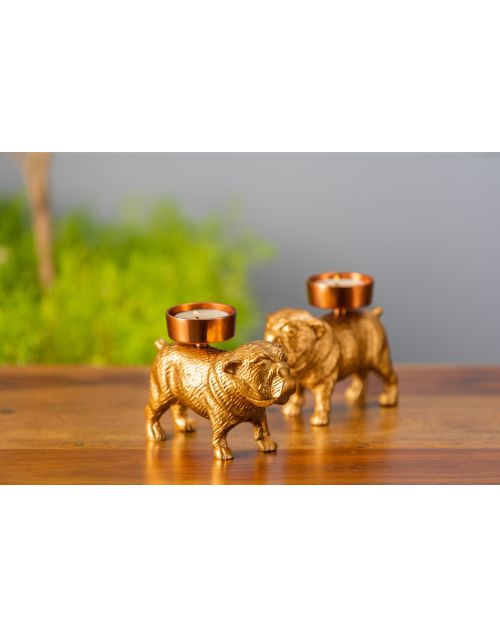 Bulldog Tea Light Holder