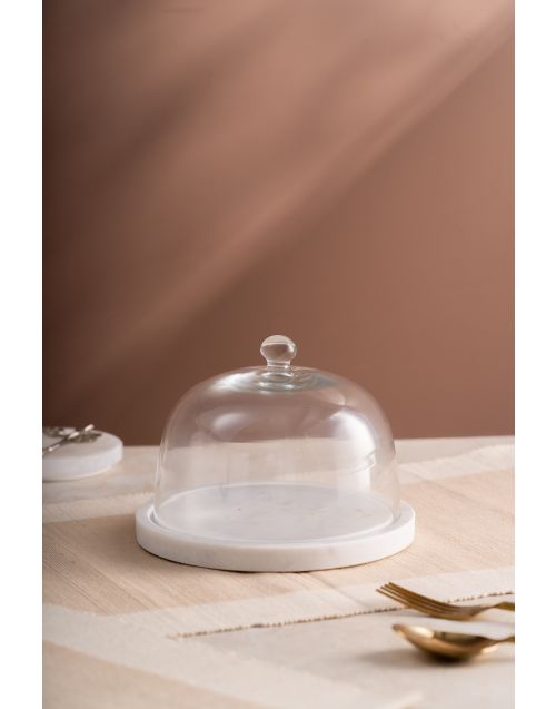 Marble Flat Cake Stand 