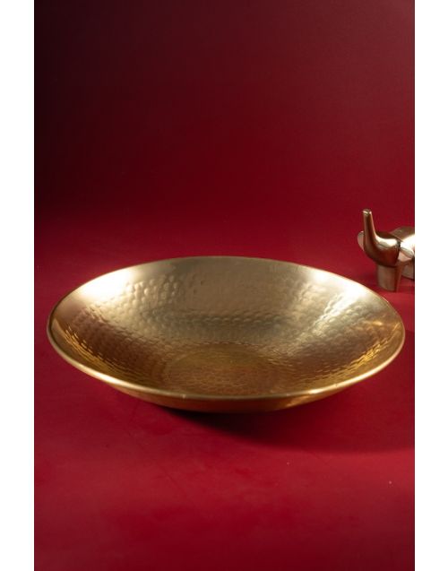 Glow Golden Hammered Serving Bowl 11.5"