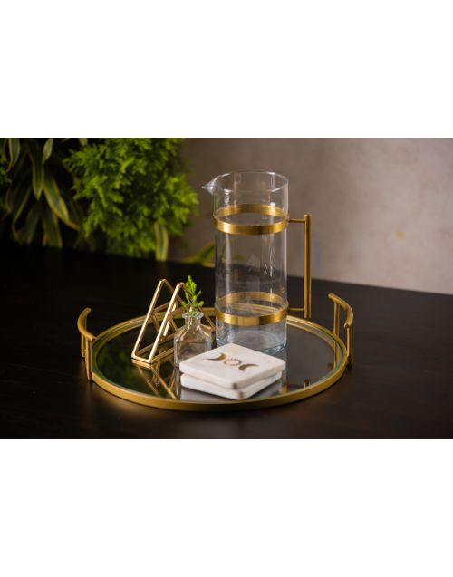 Gold Bar Glass Tray 