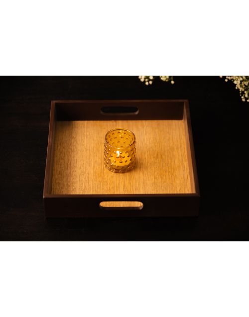 Beverage Serving Wooden Tray