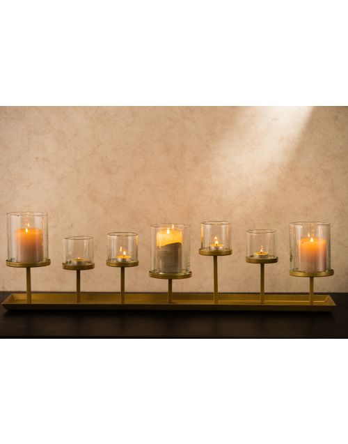 Multi (8) Pillar Console Candle Holder