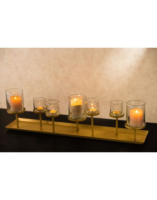 Multi (8) Pillar Console Candle Holder