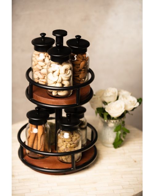 Rotary 7 Jar Spice Rack