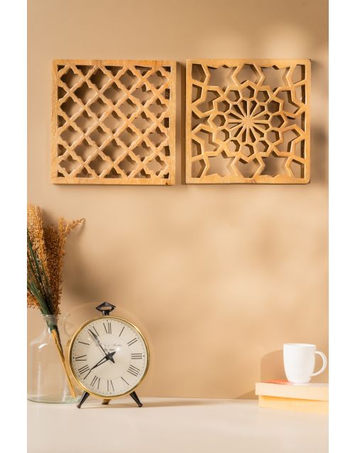 Wooden Weave - Wall Art (Set of 2)