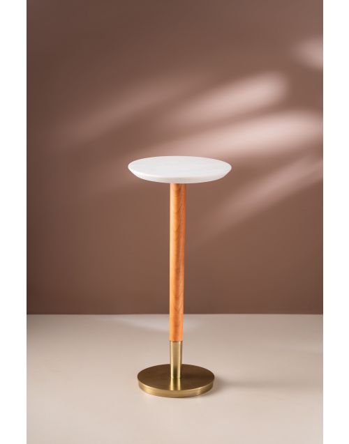 Lumin White Drink Table