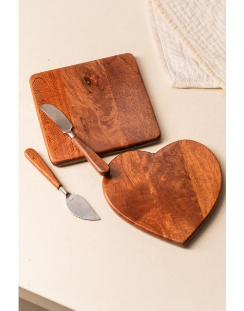 In my Heart Cheese Boards with Knives 