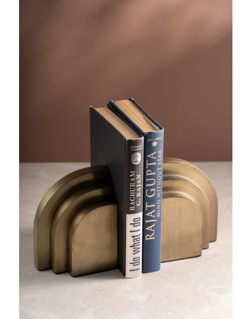Rainbow Golden Bookends (Set of 02)