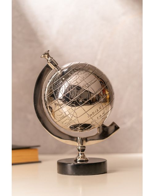Silver Terra Globe 
