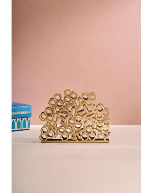 Golden Tree Napkin Holder 