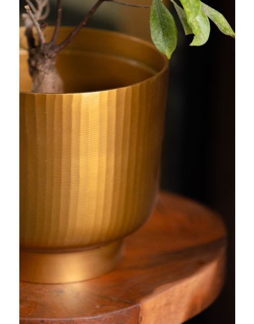 Fluted Planter Large (Golden)