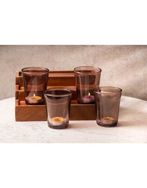 Lilac Glass Votive 