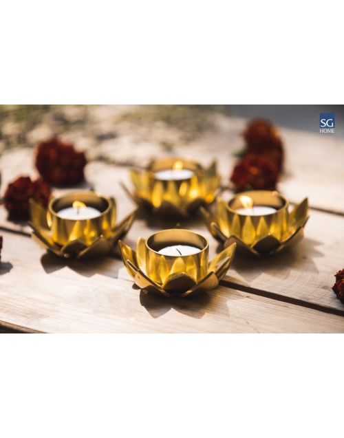 Lotus Tea Light Holder (Set of 04)