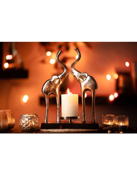 Rising Elephant Candle Stand 