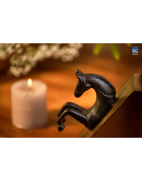 Riding Hill Horse Bookend | Buy Stylish Bookends from SG Home