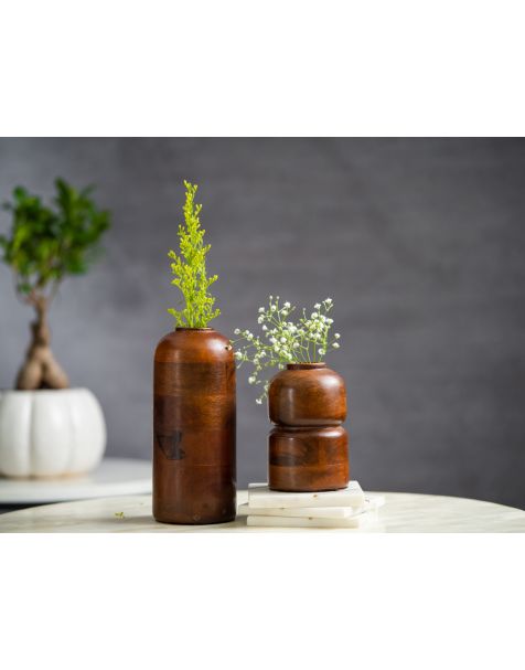 Wooden Bud Vase 