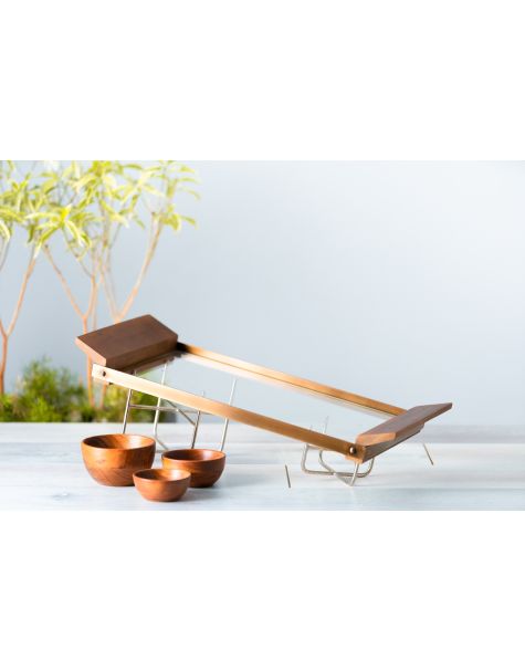 Wood & Glass Tray | Buy Designer Trays Online | SG Home