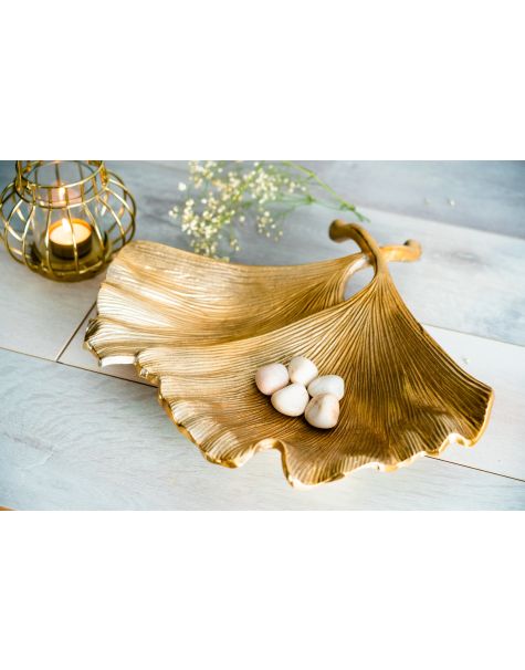 Gold Twin Lily Platter